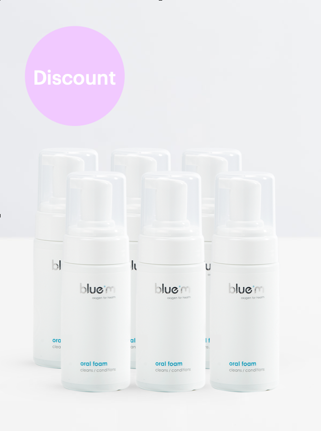 blue®m Oral Foam Large Package Deal 6x100ml