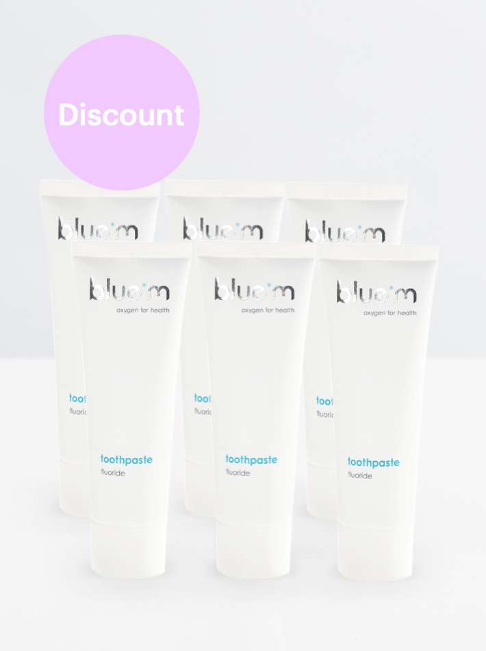 blue®m Toothpaste Calcium Fluoride Package Deal 6x75ml